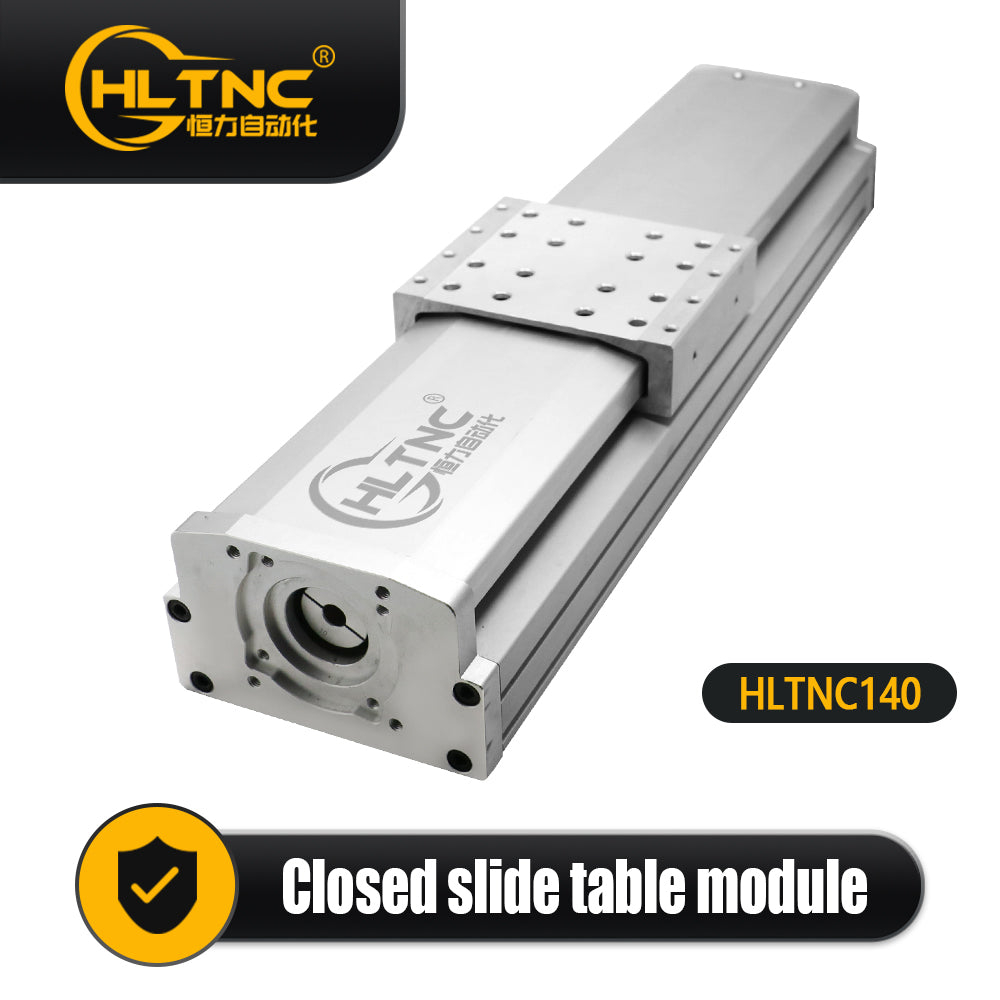 HLTNC 140 Semi Enclosed Fully Enclosed Module Sliding Table Effective Moving Length 150 to 500 + EGR15 Guide Rail + 1610 Screw Nema24 Nema32 60 80 Motor