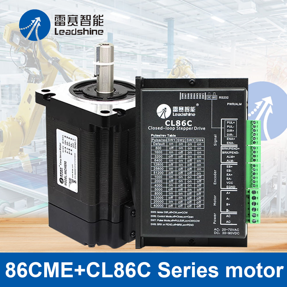 Leadshine Hot Nema34 220V 1600PPR 86CME Series 4.5Nm 8.5Nm 12Nm 6A Ste ...
