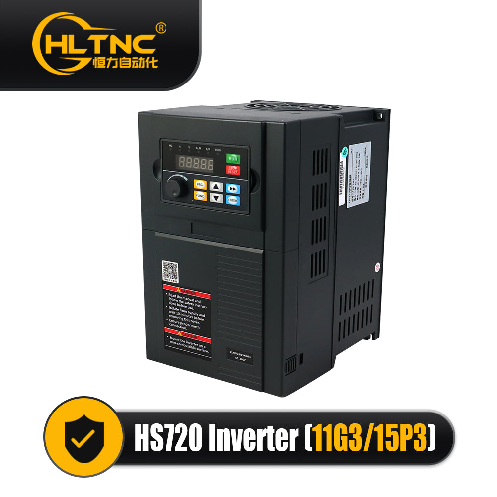 HLTNC HS720 VFD Inverter 1PH 3PH Single Phase Three Phase AC 220V 380V 500HZ 3200hz 0.75kw 1.5kw 2.2kw 4kw 5.5kw Dual Screen Frequency Converter