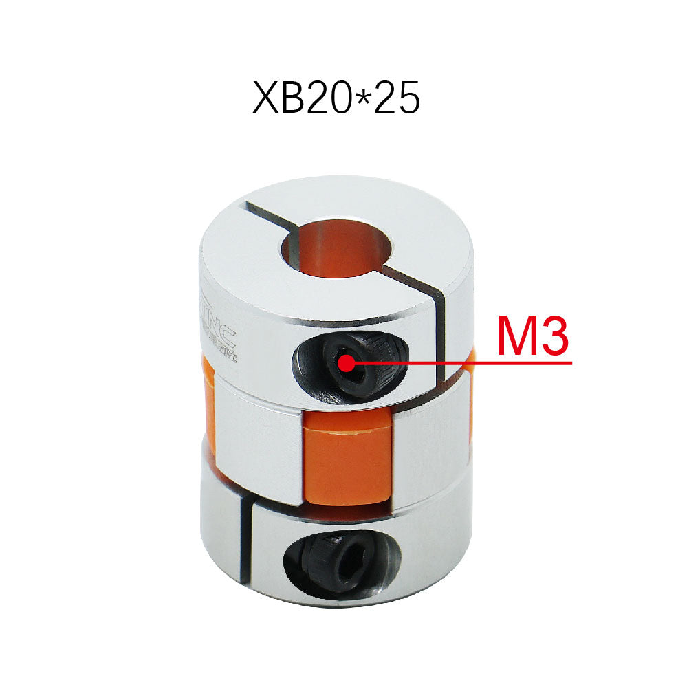 HLTNC LF Two Jaw D20L25 Coupler Aluminium Plum Flexible Shaft Coupling Stepper Motor Connector CNC Rated torque 3Nm max 6Nm