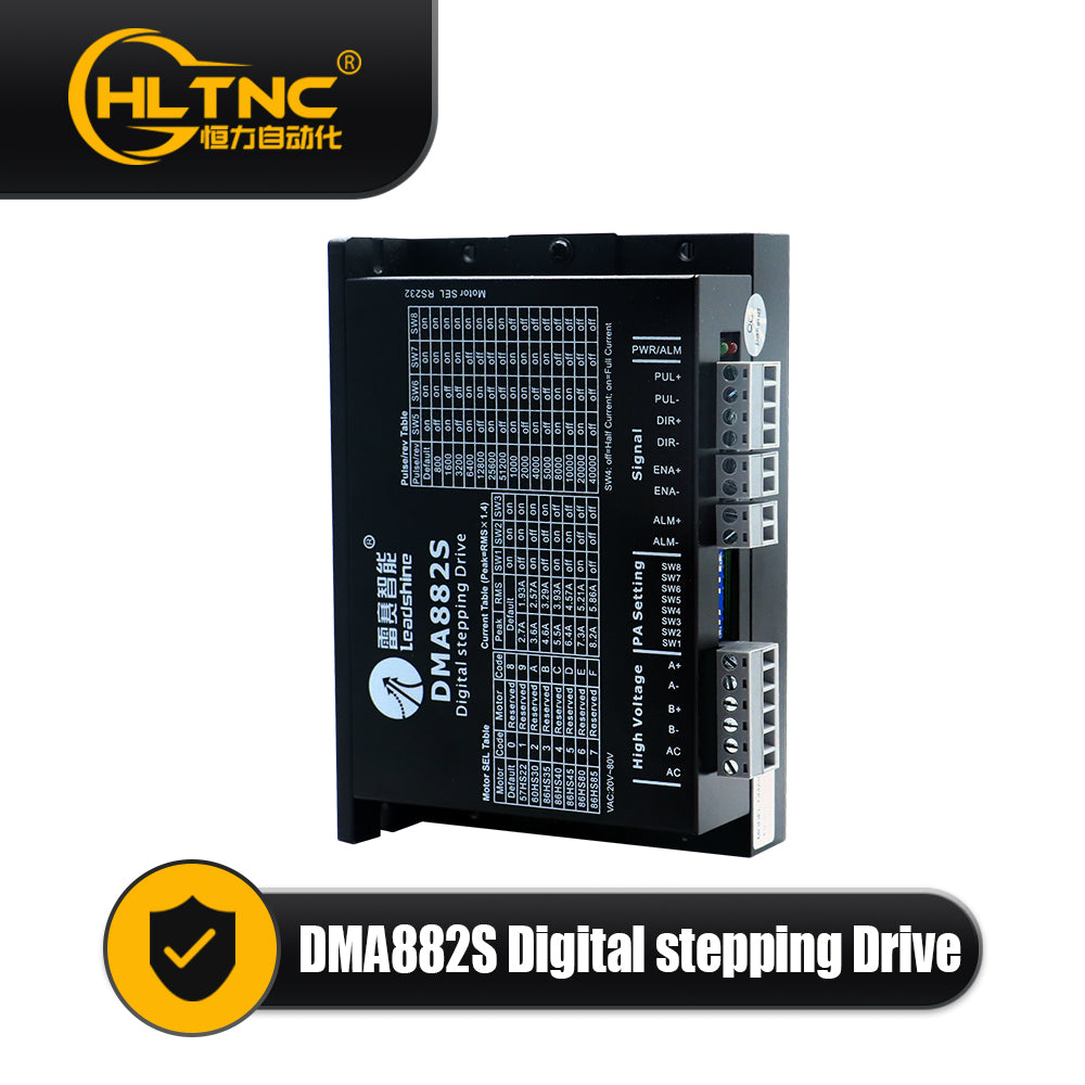HLTNC Leadshine DMA882S 110V DC 80V AC 8.2A 200Khz Digital Stepper Motor Drive With RS232 For CNC Engraver Nema 23 34 Stepping Driver（复制）