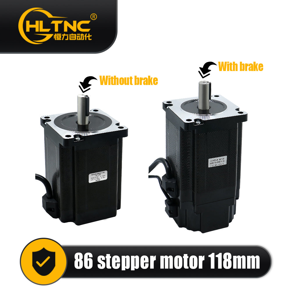 HLTNC Nema34 Stepper Motor 86 Flange 86HS118 5.6A 8.5N.m 1214ozin DC Engine With 4 Lead 1500RPM For CNC Router