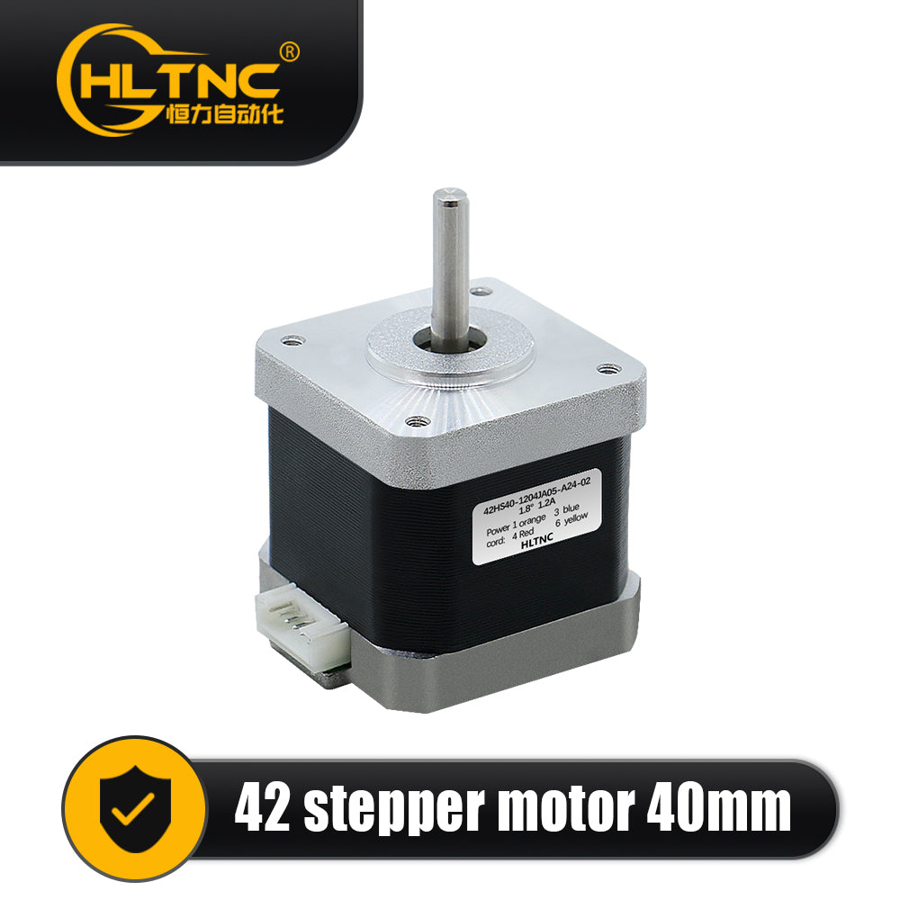 HLTNC 3D Printer Nema 17 Stepper Motor 0.45N.m 42HS40mm 65ozin 4.5kg.cm Single Axis 5mm Current 1.2A For CNC Router