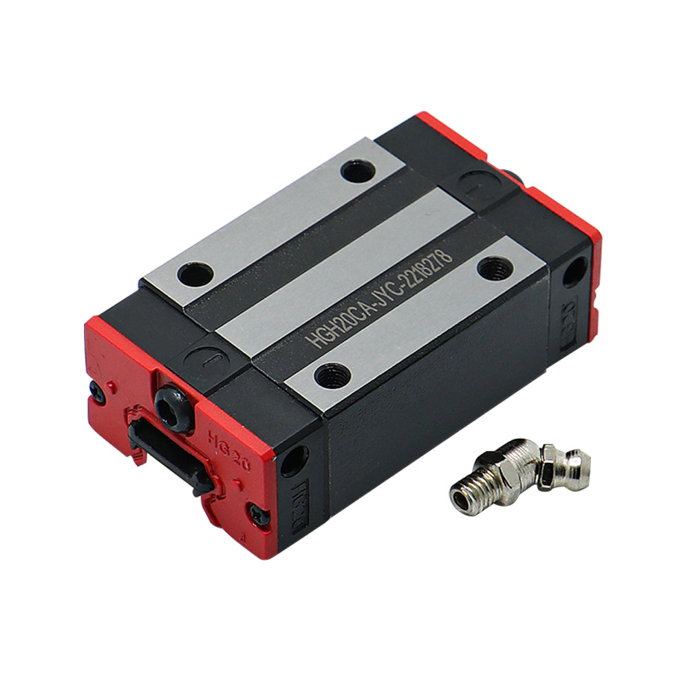 HLTNC HGH20CA Linear Guide Block HGR20 Square Carriages with Grease Nipple Linear Rail Bearing For CNC Router