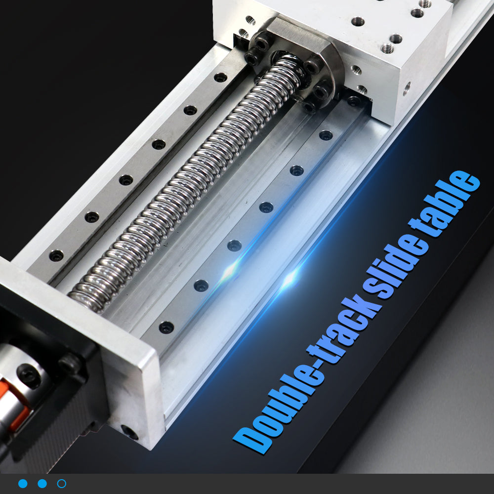 HLTNC HL15100 Double-Track Slide Table Module XYZ Axis Motion Automation Module Dual-Guide Rail With Telescopic Flexible Guide Rail Dust Cover For Automatic Robotic Arm