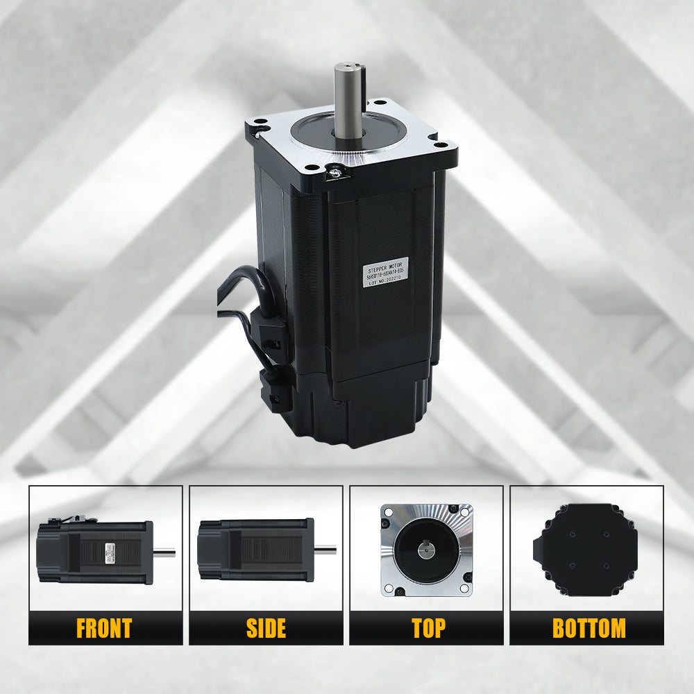 HLTNC Nema34 Stepper Motor 86 Flange 86HS118 5.6A 8.5N.m 1214ozin DC Engine With 4 Lead 1500RPM For CNC Router