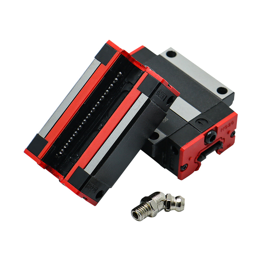 HLTNC HGH20CA Linear Guide Block HGR20 Square Carriages with Grease Nipple Linear Rail Bearing For CNC Router