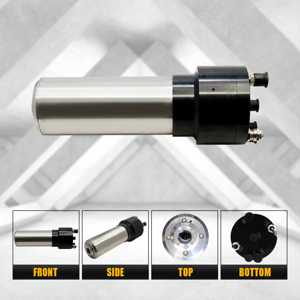HLTNC HQD ATC Spindle 2.2kw AC220v Automatic Tool Changing Spindle 800Hz 24000RPM ISO20 Tool Holder Water Cooled For CNC