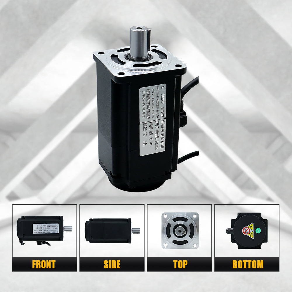 HLTNC Hot Sales Servo Motor 400w 600w 750w 1000w Servo Driver 17bit Absolute Encoder AC 110V 220V 1.27Nm - 3.8Nm 543ozin For CNC Engraver