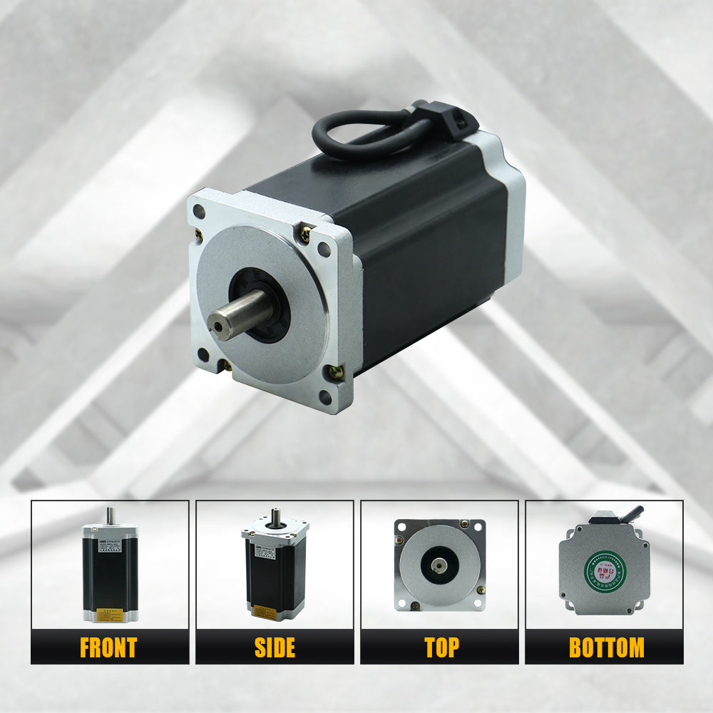 HLTNC Nema34 Three-Phase Stepper Motor Kit Flange 86 3 Phase Stepper Motor 4Nm 6Nm 8Nm 12Nm High Torque Three-Phase 220V With DM3522 Driver For Robotic Arm Automation Lathe