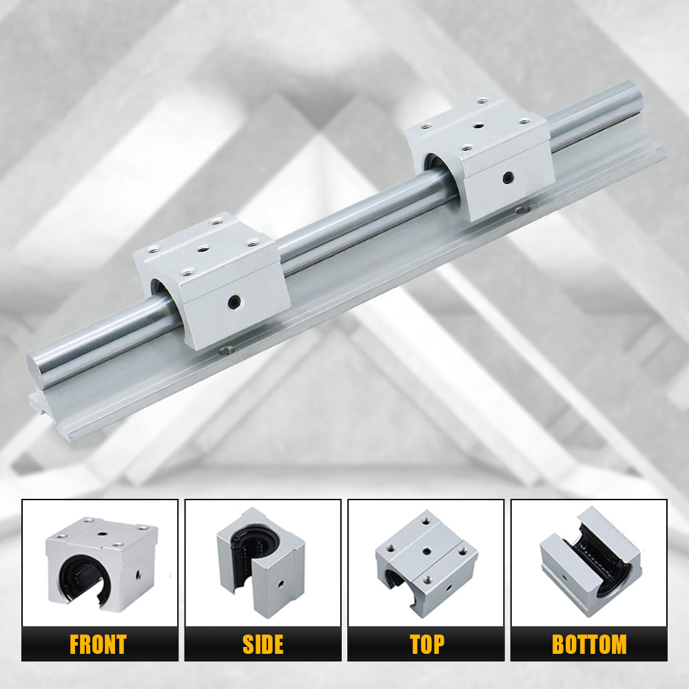 HLTNC SBR Linear Guide Rail Slider SBR16UU SBR20UU 4pics Cylindrical S