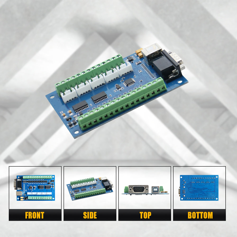 HLTNC Breakout board CNC USB MACH3 5AXIS Controller Card Support Stepper and Servo Motor 100Khz With USB Cable MPG Interface