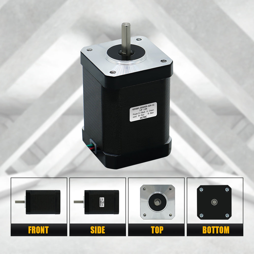 HLTNC 3D Printer Nema 17 Stepper Motor 0.7N.m 42HS60mm 100ozin Single Axis 5mm Current 1.5A For CNC Router