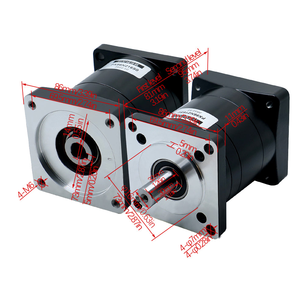 HLTNC Planetary Reducer PX86 Ratio 3 4 5 6 8 10 13 16 20 52 64 96 100