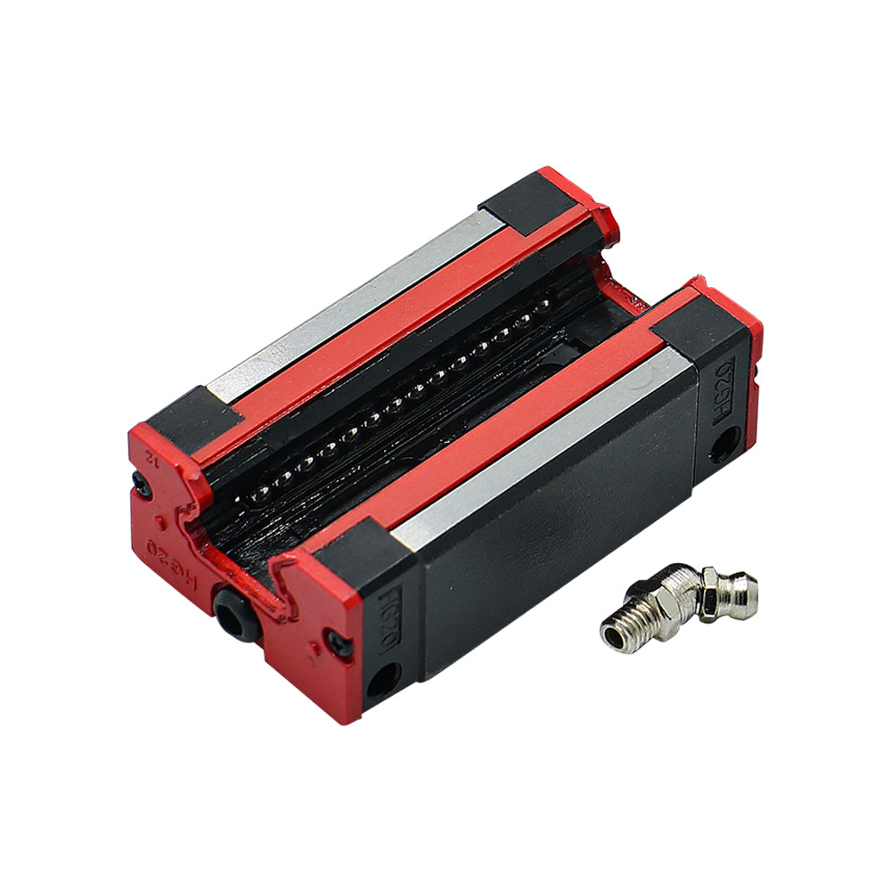 HLTNC HGH20CA Linear Guide Block HGR20 Square Carriages with Grease Nipple Linear Rail Bearing For CNC Router
