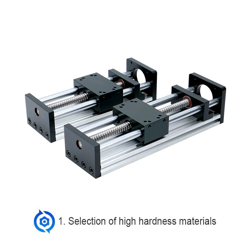 HLTNC HL80 Black Optical Axis Slide Table Module XYZ Axis Motion Automation Module Linear Module For Nema17 Nema23 Stepper Motor Automatic Robotic Arm
