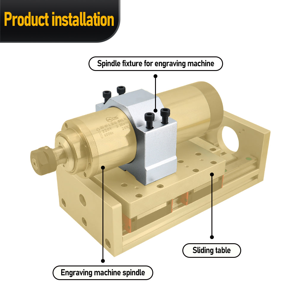 HLTNC 4 Hole Spindle Fixture Aluminum Seat Spindle Seat Spindle Holder