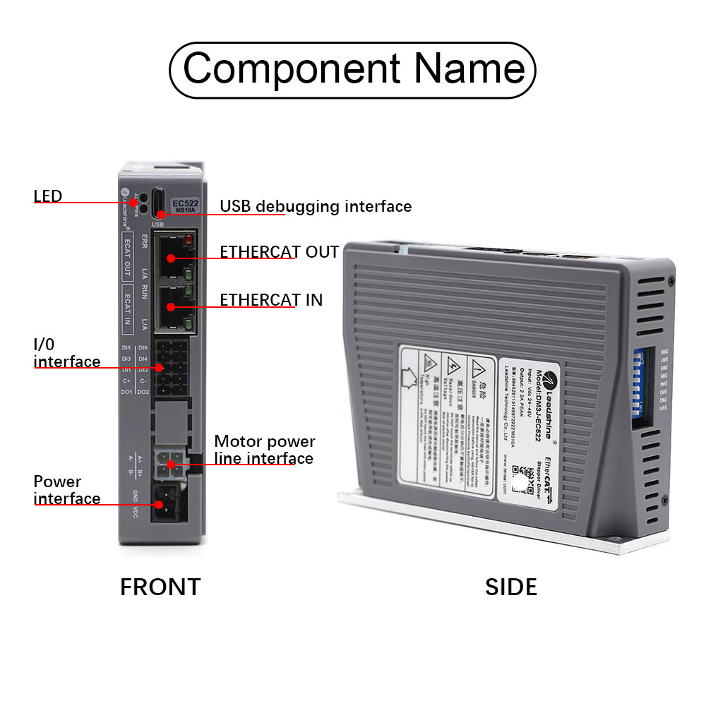 Leadshine DM3J Series EtherCAT Bus Stepper Driver EC522 EC556 EC570 EC882 20V To 50V 80V 2.2A 5.6A 7A 8.2A DC Suit For 42 57 60 Stepper Motor