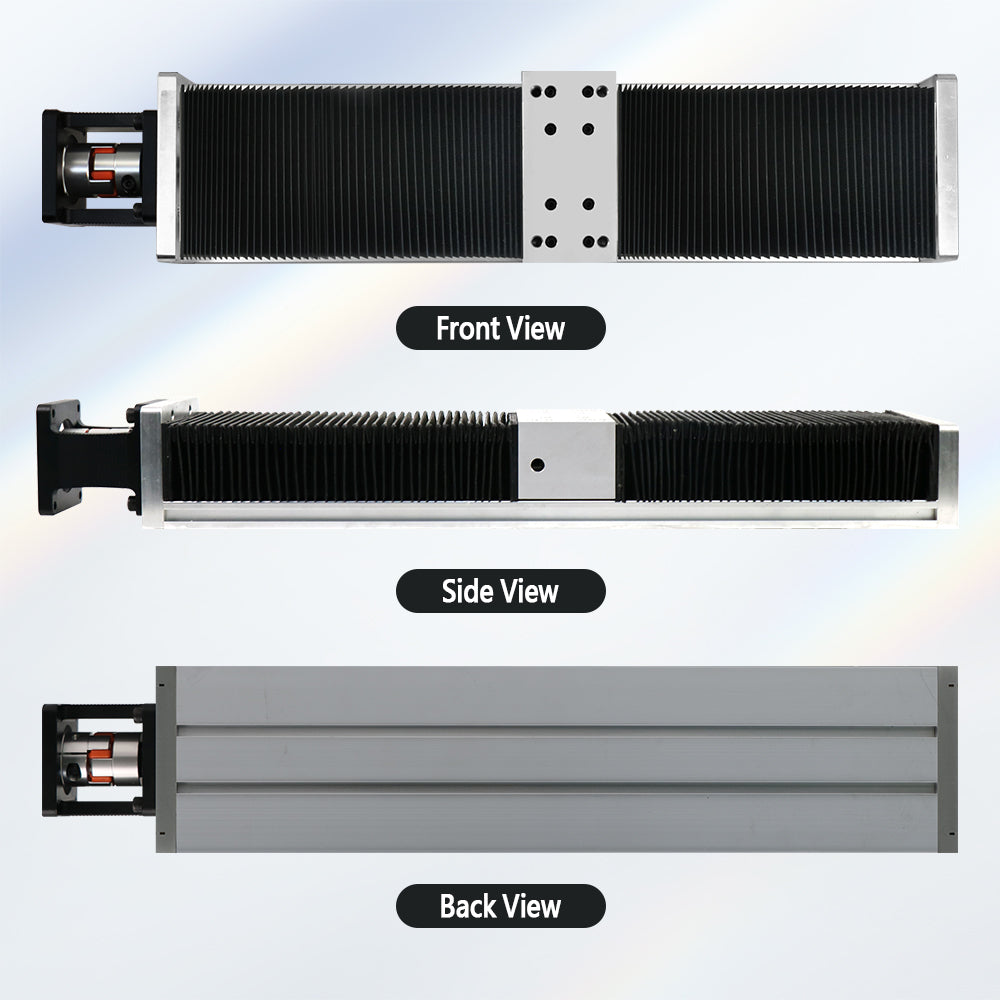 HLTNC HL15100 Double-Track Slide Table Module XYZ Axis Motion Automation Module Dual-Guide Rail With Telescopic Flexible Guide Rail Dust Cover For Automatic Robotic Arm