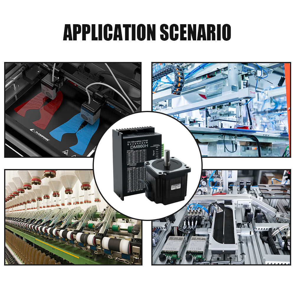 HLTNC Nema34 Stepper Motor Open Loop or Close Loop 86HS8DC Engines 4.5Nm with Driver DM860H / HBS86H +3M Encoder Cables For CNC Router