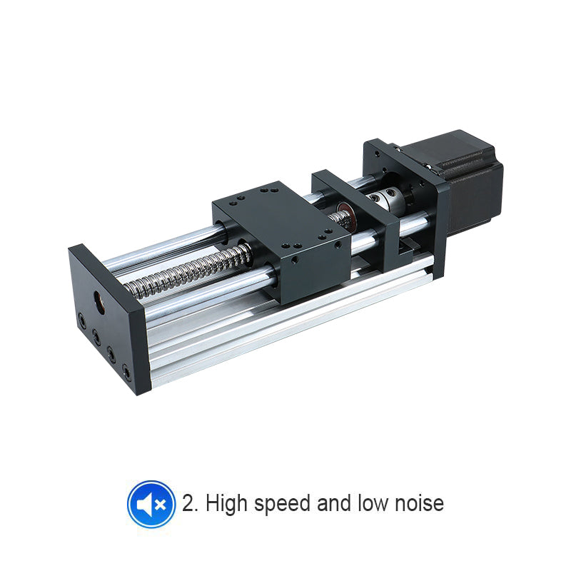 HLTNC HL80 Black Optical Axis Slide Table Module XYZ Axis Motion Automation Module Linear Module For Nema17 Nema23 Stepper Motor Automatic Robotic Arm