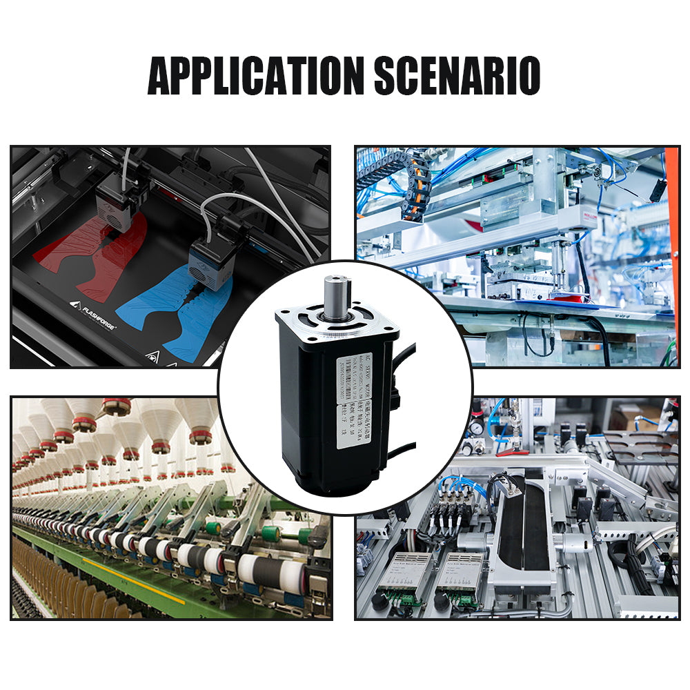 HLTNC Hot Sales Servo Motor 400w 600w 750w 1000w Servo Driver 17bit Absolute Encoder AC 110V 220V 1.27Nm - 3.8Nm 543ozin For CNC Engraver