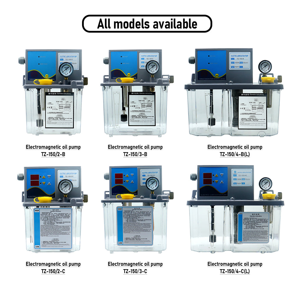 HLTNC 2L 3L 4L Lubricant Pump Automatic Lubricating Oil Pump with Pressure Gauge Semi Automatic or PLC control For CNC Lathe