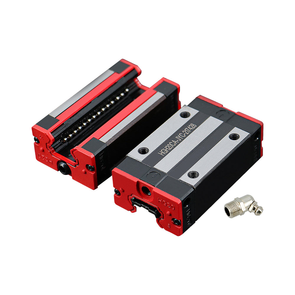 HLTNC HGH20CA Linear Guide Block HGR20 Square Carriages with Grease Nipple Linear Rail Bearing For CNC Router