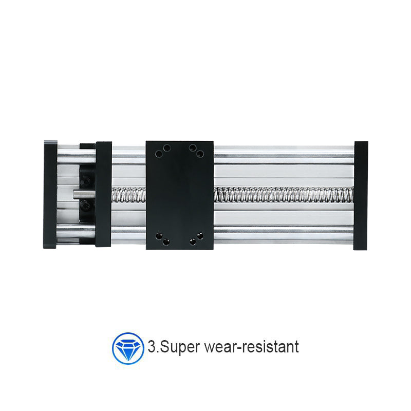 HLTNC HL80 Black Optical Axis Slide Table Module XYZ Axis Motion Automation Module Linear Module For Nema17 Nema23 Stepper Motor Automatic Robotic Arm