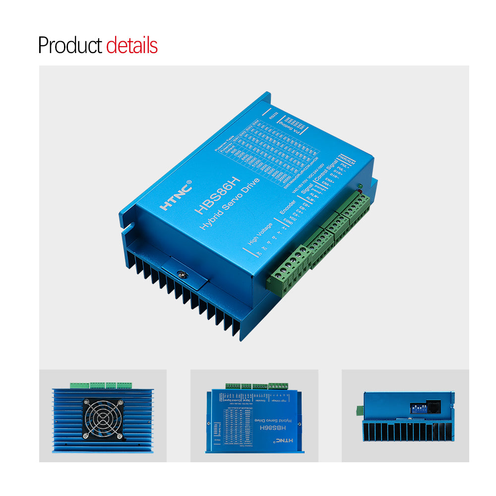 HLTNC HBS86H Stepper Motor Drive 0-200khz AC18-70V or DC 24-100V Encoder 1000 lines Servo Drive Suit For Nema34 Stepper Motor