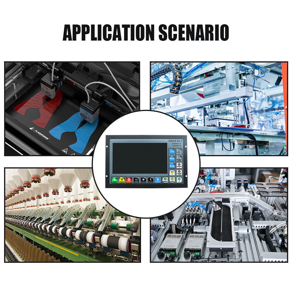 HLTNC DDCSV4.1 Upgrade Motion Controller 3-4 Axis 500Khz Speed Controller G code 24V input Servo Stepper Control Panel For CNC