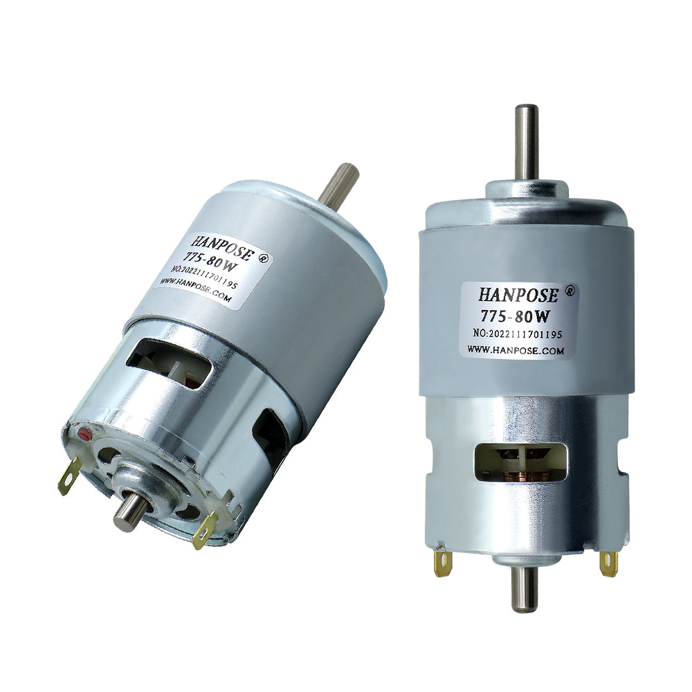 HLTNC Brushed DC Motor 775/795/895 80-360W Double Ball Bearing 4000-12000RPM DC12-24 Universal 0.2-0.98N.m