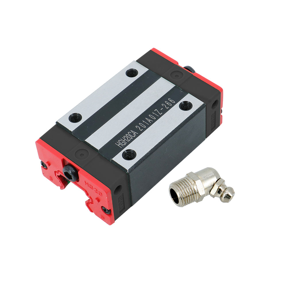 HLTNC HGH20CA Linear Guide Block HGR20 Square Carriages with Grease Nipple Linear Rail Bearing For CNC Router