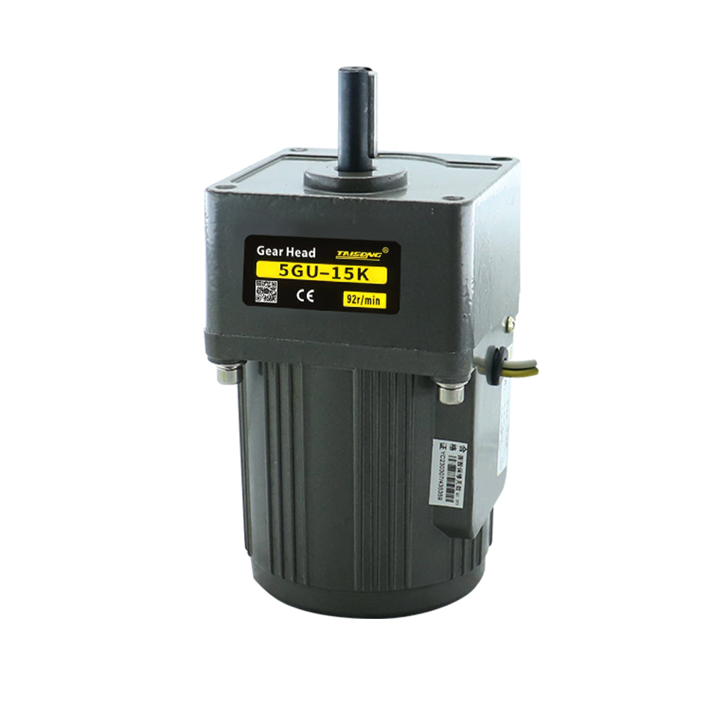 HLTNC 40W Micro AC Motor 110v 220v Single Phase Asynchronous Motor Gear Motor 12mm Motor Shaft 6RPM-1400RPM 50/60hz For Packaging