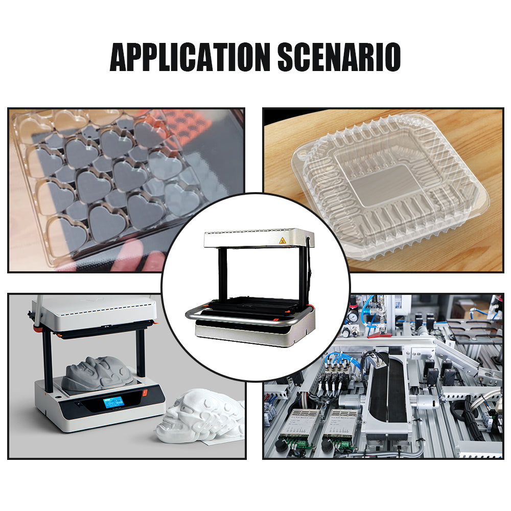 HLTNC Vaquform  Desktop Vacuum Heat Suction Molding 3D Modeling Automatic Small-Scale Maker Custom Shape Batch Production Toy DIY Mold School STEM Course PETG IMM Machine