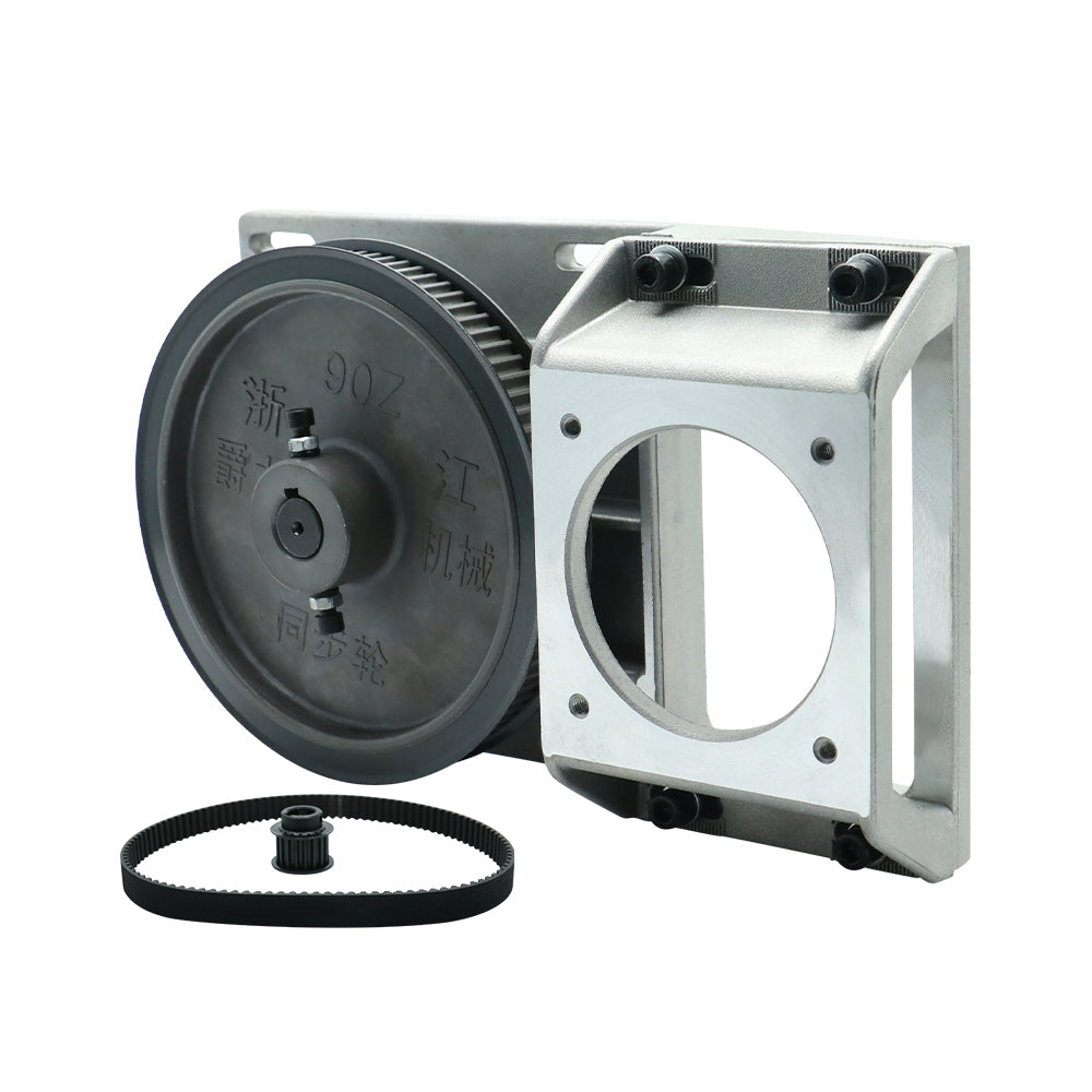 HLTNC 2m Module Standard Cnc Router Use Ration 5:1 Gearbox Left Helical Belt Reducer For Nema34 Motor Cast Aluminum Materials