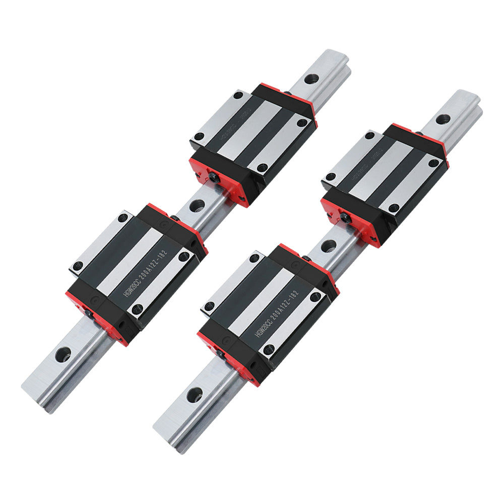 HLTNC HGW20CC Linear Guide Block HGR20 Flange Carriages with Grease Nipple Linear Rail Bearing For CNC Router