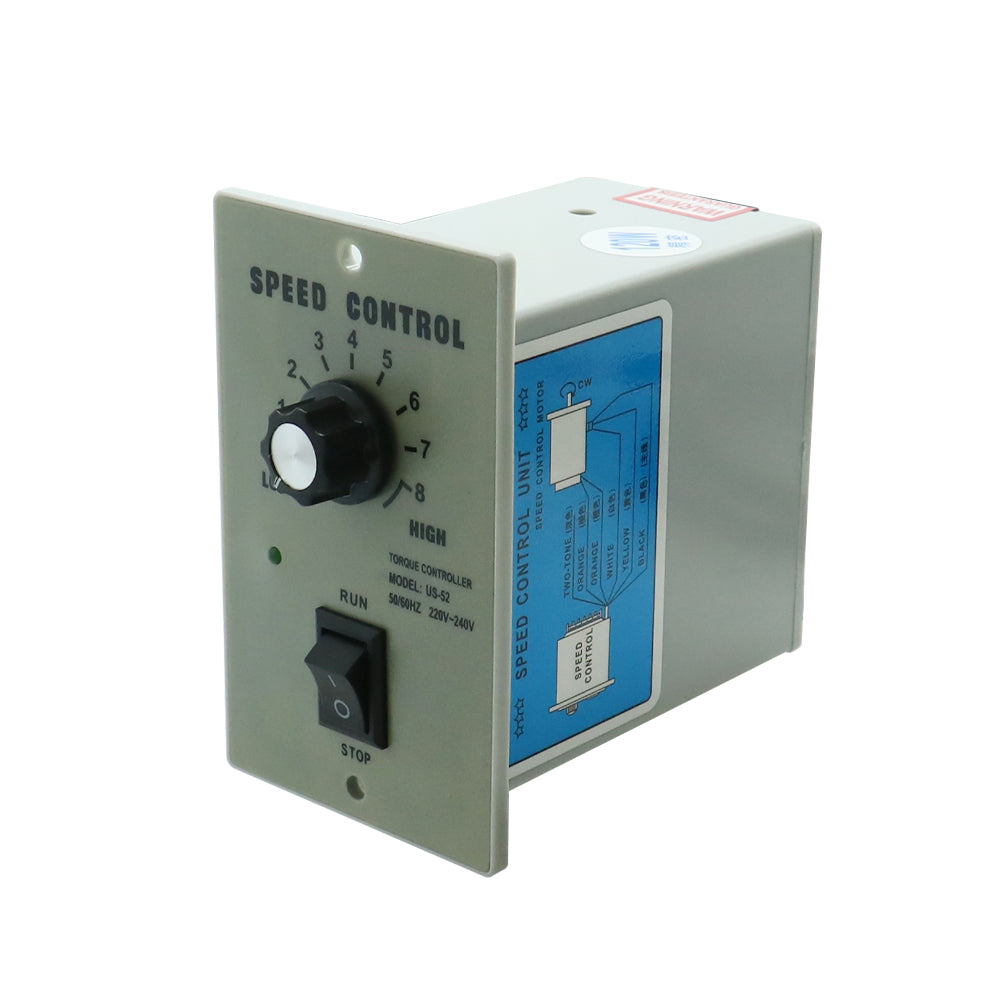 HLTNC 400W Micro AC Motor 110v 220v Single Phase Asynchronous Motor Gear Motor 22mm Motor Shaft+ Speed Controller 5RPM-1350RPM 50/60hz