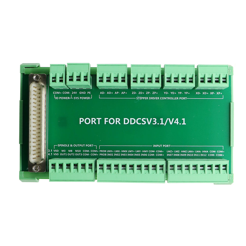 HLTNC DDCSV4.1 Upgrade Motion Controller 3-4 Axis 500Khz Speed Controller G code 24V input Servo Stepper Control Panel For CNC