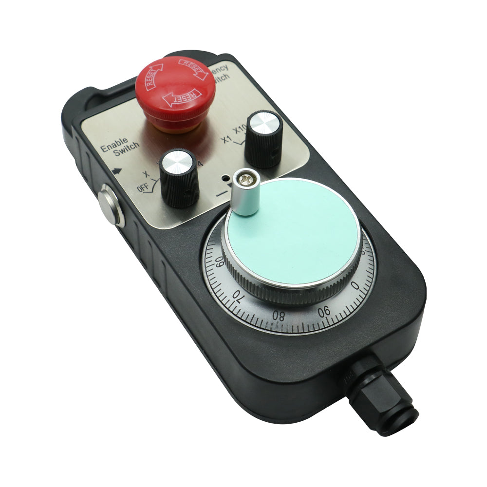 HLTNC Brazil Warehouse New Electronic Handwheel 4 Axle With E-Stop Emergency Stop Handwheel Pulser 5-24V CNC Handwheel Suitable For DDCS