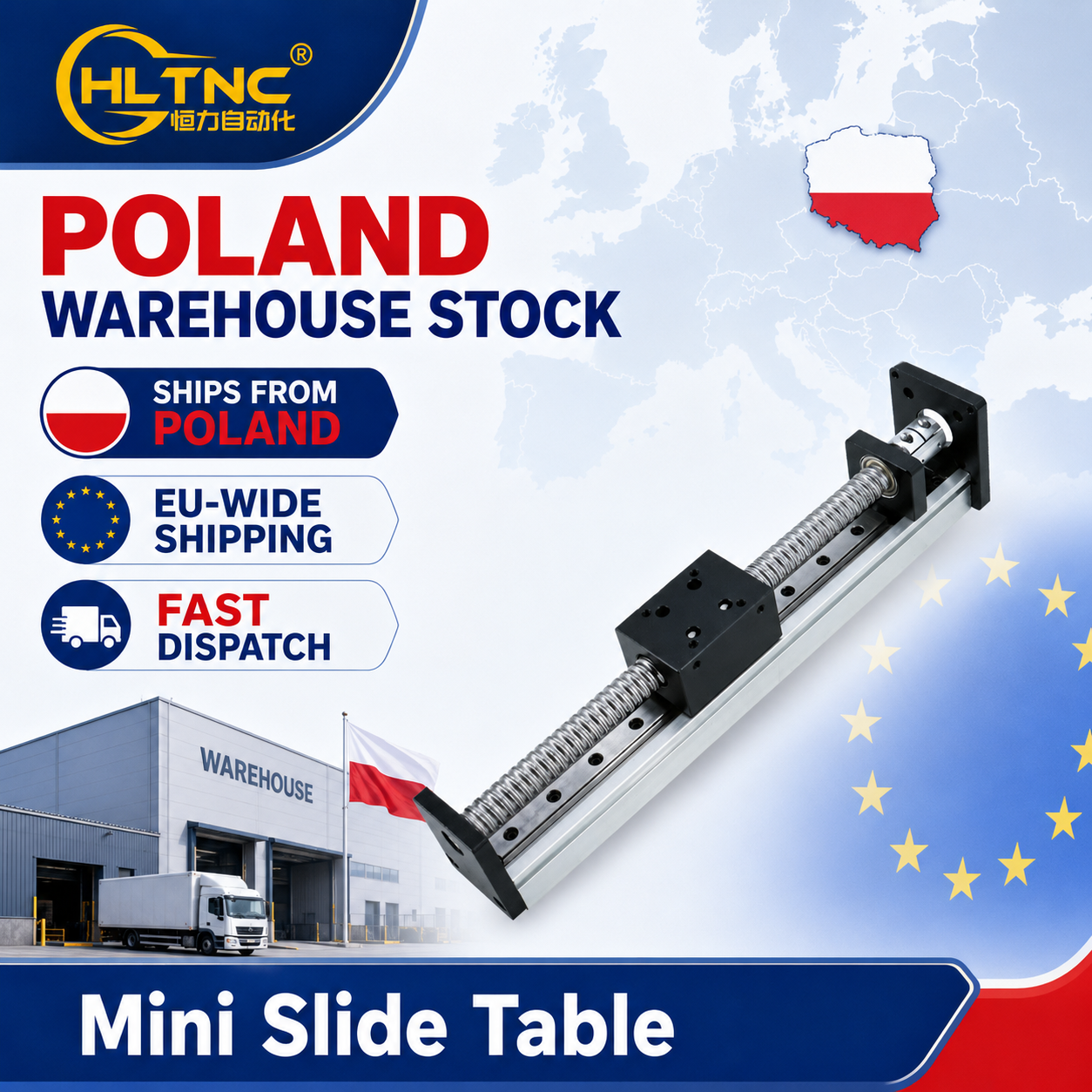 HLTNC HL1204 Micro Monorail Guide Slide Table Module XYZ Axis Motion 2