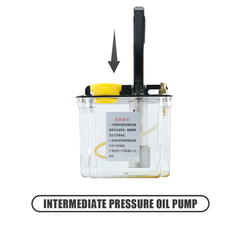 HLTNC HP-5 Hand Pressure Oil Pump Capacity 0.5L Flow 5ML/MIN Suit for All Kinds of Machine Tools or Machining Center