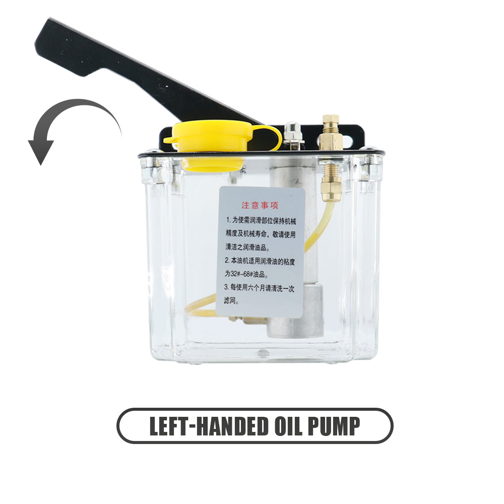 HLTNC HP-5 Hand Pressure Oil Pump Capacity 0.5L Flow 5ML/MIN Suit for All Kinds of Machine Tools or Machining Center
