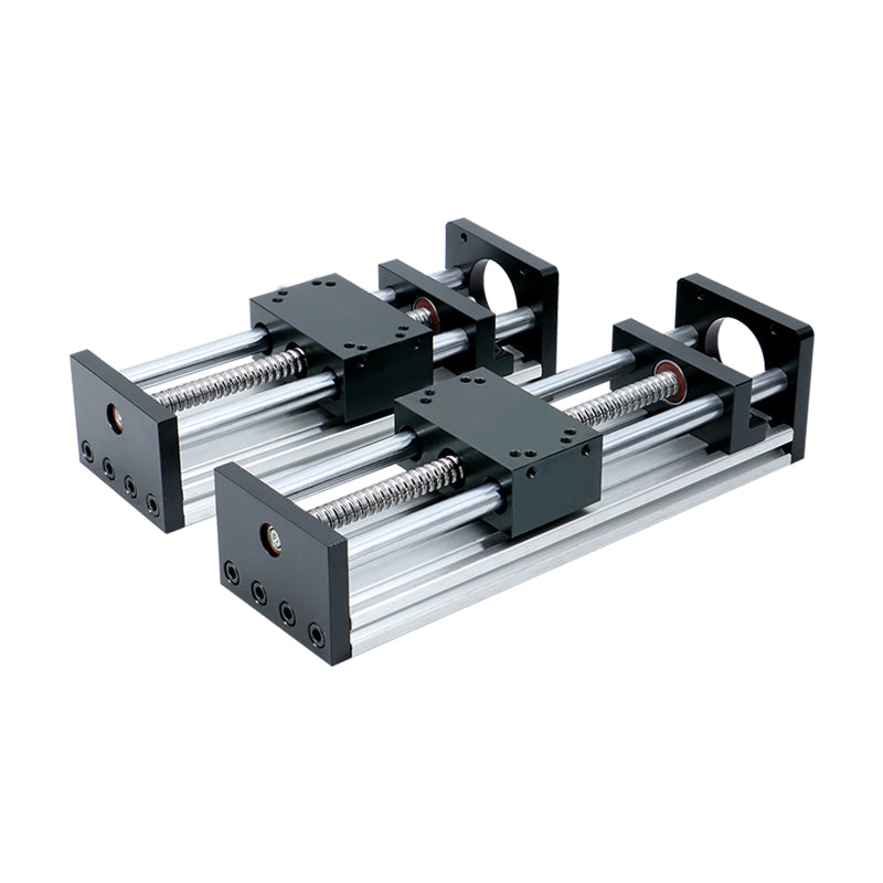 CNC 3D printer sliding table Stroke length 100- 500mm load 30kg 12mm linear shaft rail SFU1204 ball screw motion stage